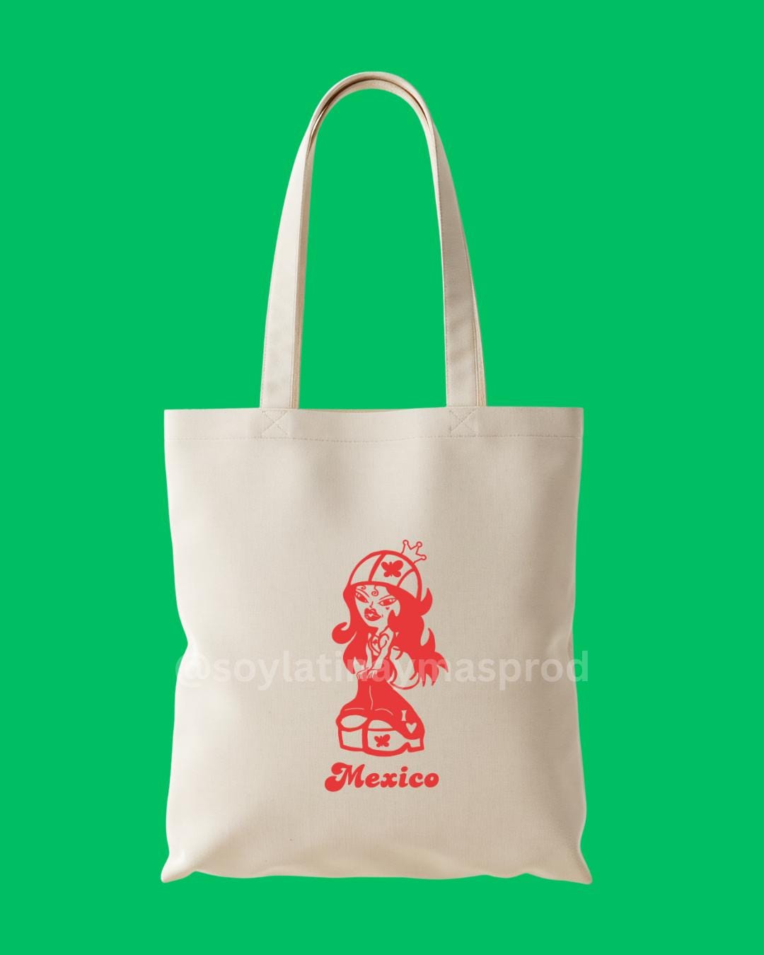 Latina Doll ToteBag – Small / Large | All Latino Countries