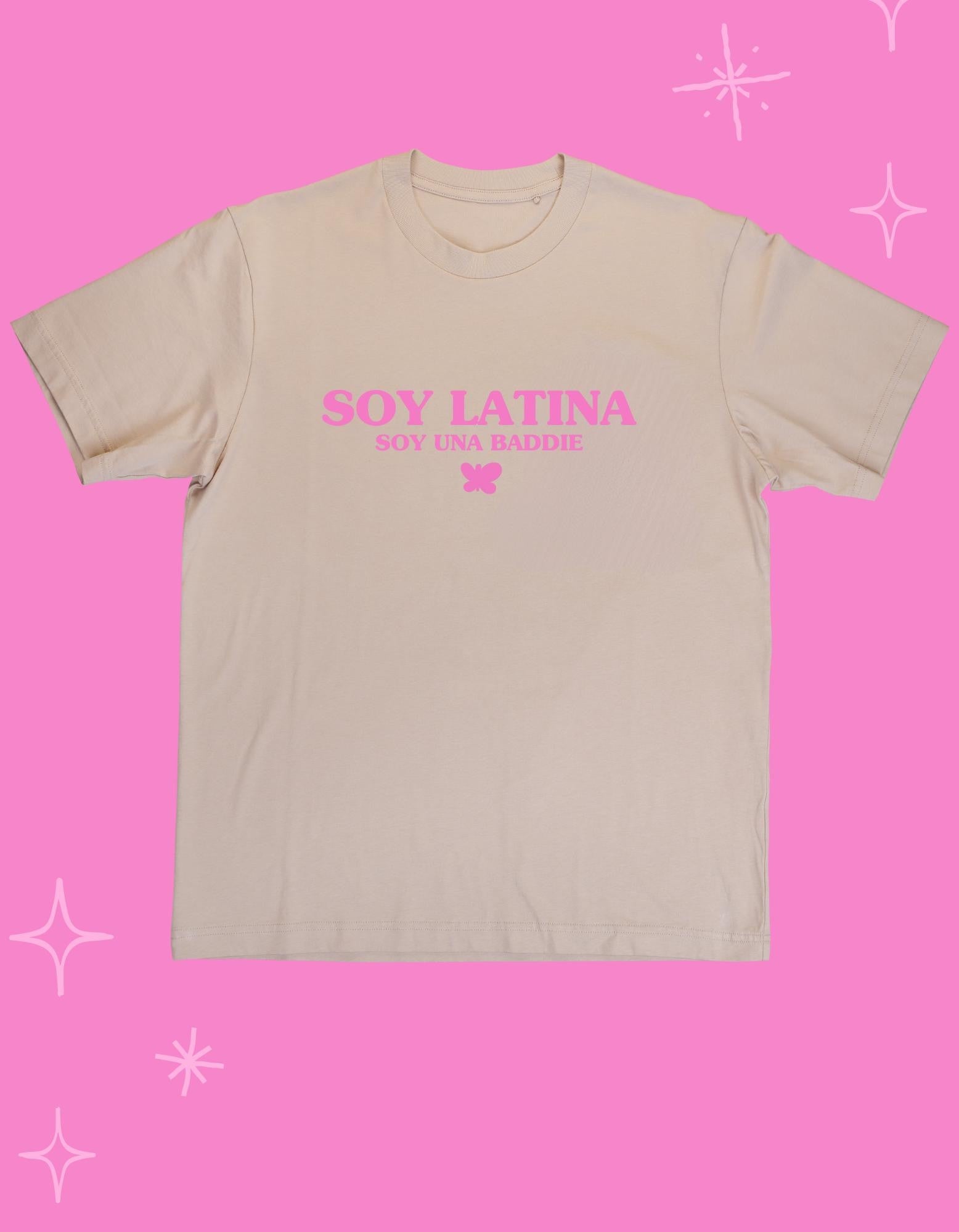 Soy Latina Baddie T-Shirt – Latina Empowerment Tee, Butterfly Design