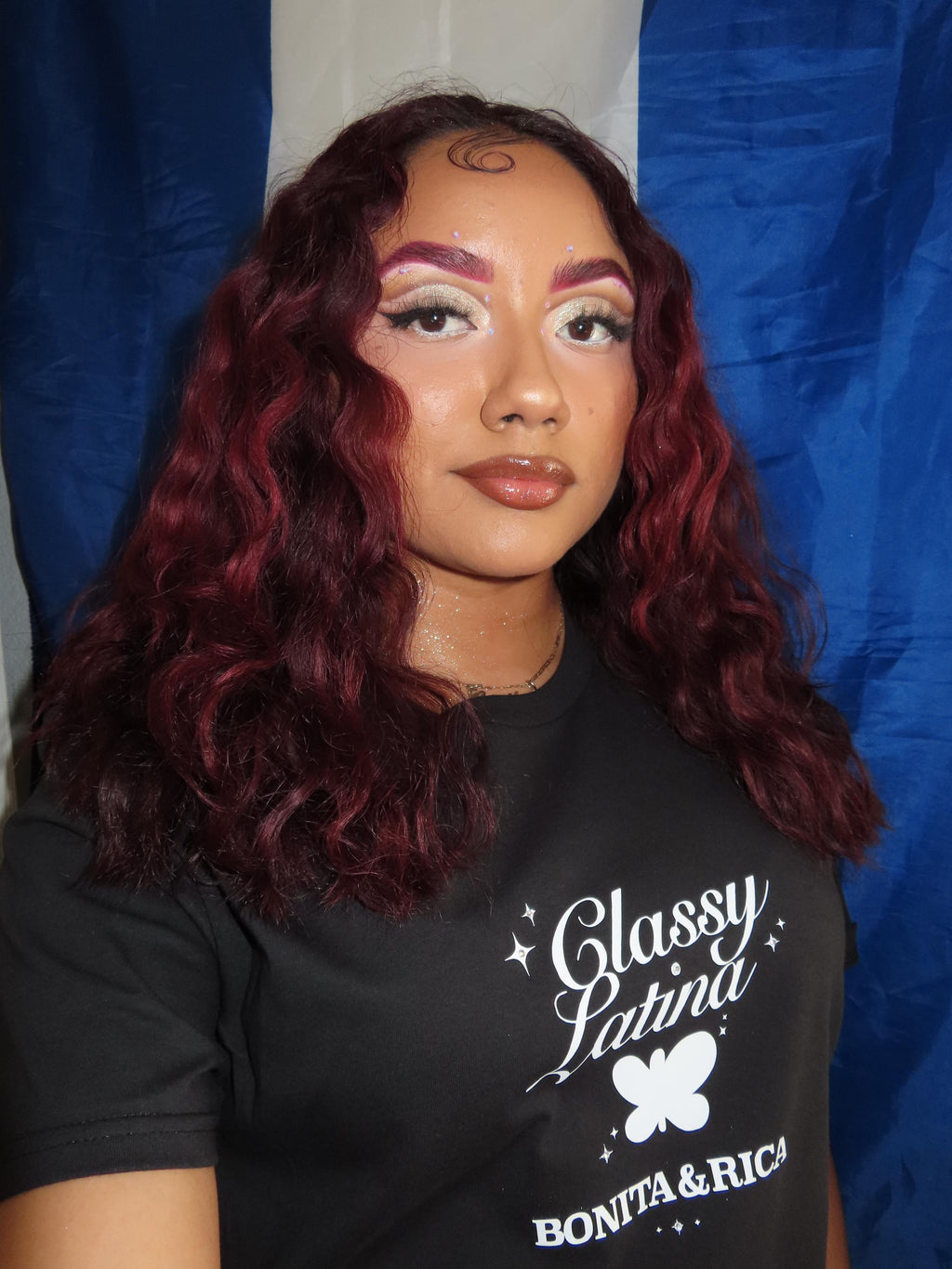 Classy Latina "Bonita & Rica" Latina Tee - Handmade Bedazzled Shirt