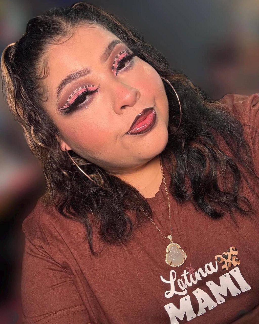 Latina Mami T-Shirt: Leopard Butterfly Graphic Tee