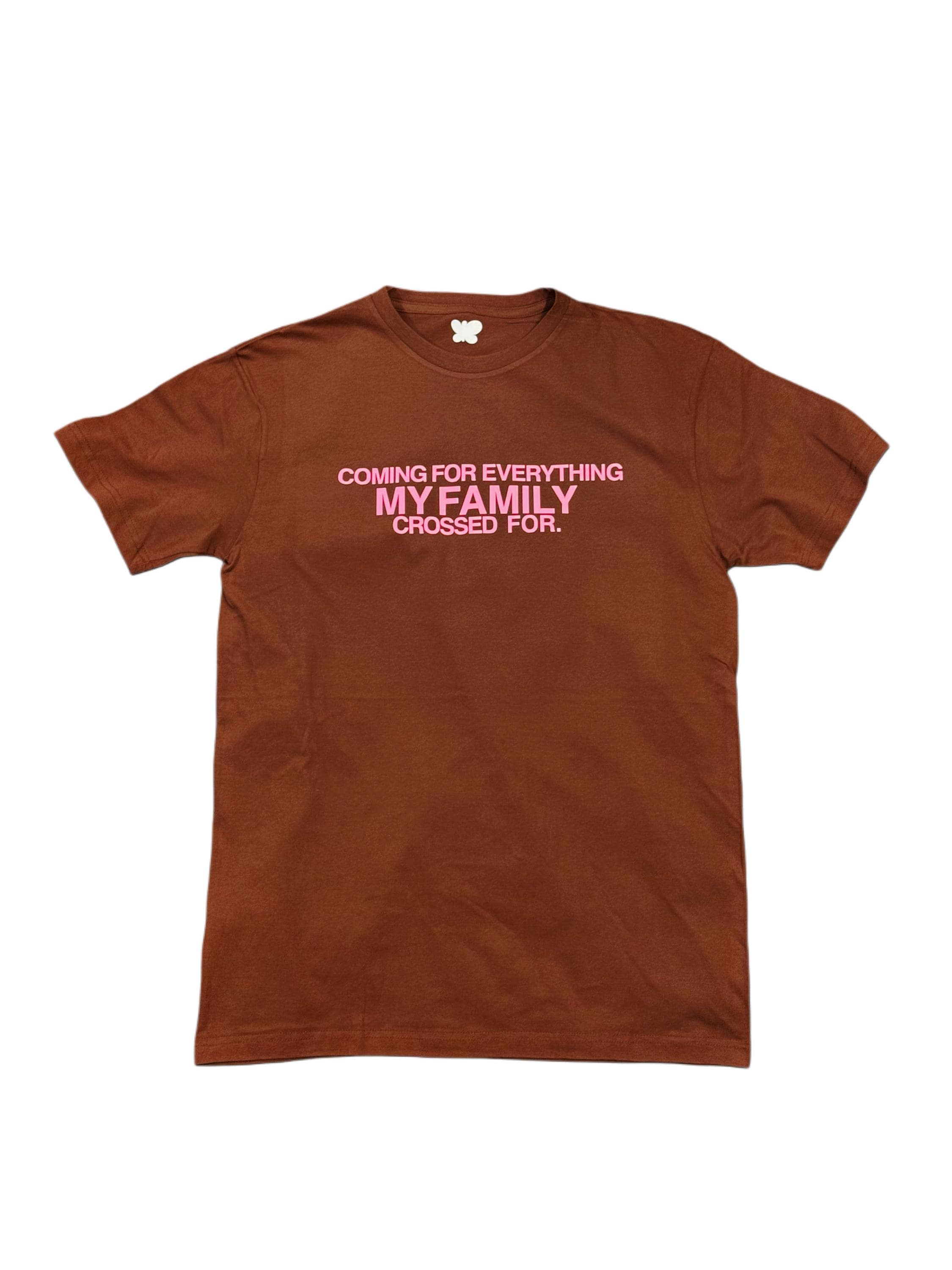 Latina Immigrant Support T-Shirt: "Coming for Everything My Family Crossed For"