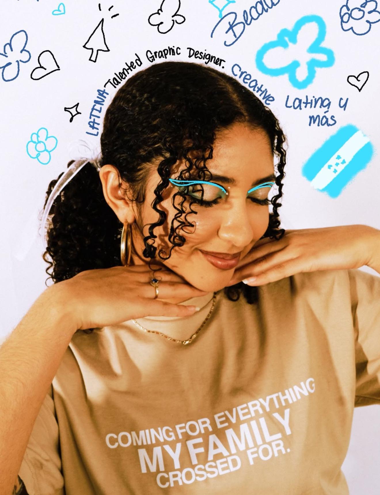 Latina Immigrant Support T-Shirt: "Coming for Everything My Family Crossed For"