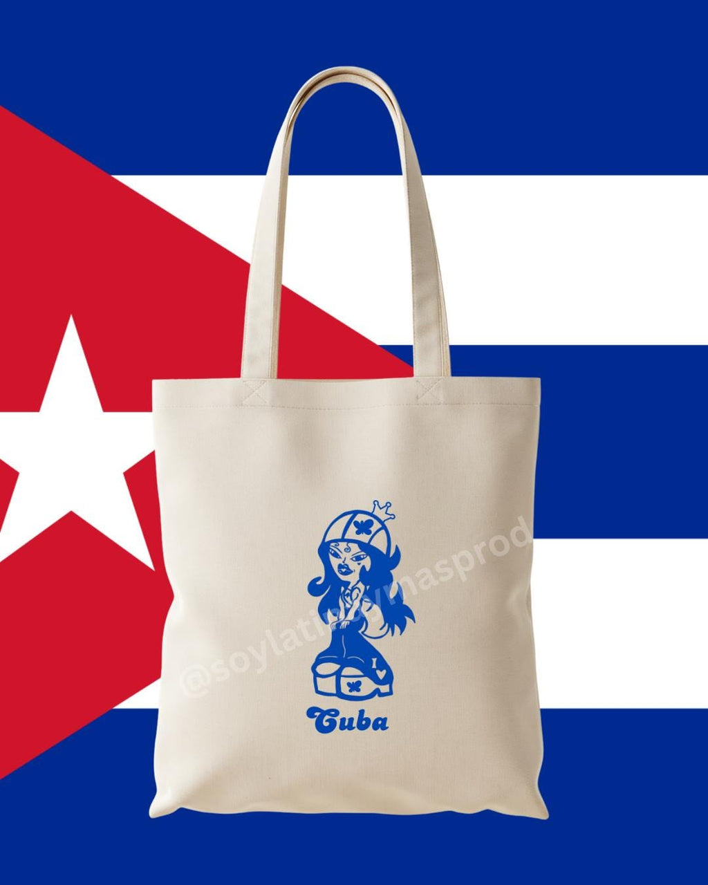 Latina Doll Tote Bag – Small / Large | (Caribbean)