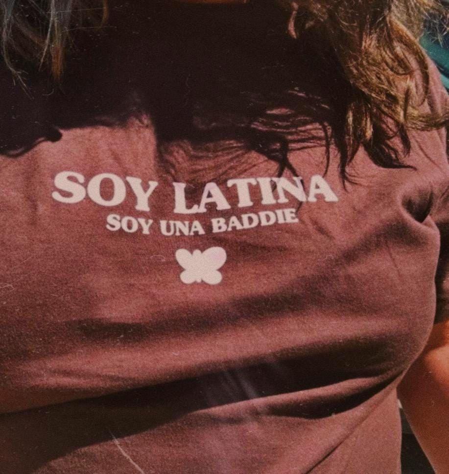 Soy Latina Baddie T-Shirt – Latina Empowerment Tee, Butterfly Design