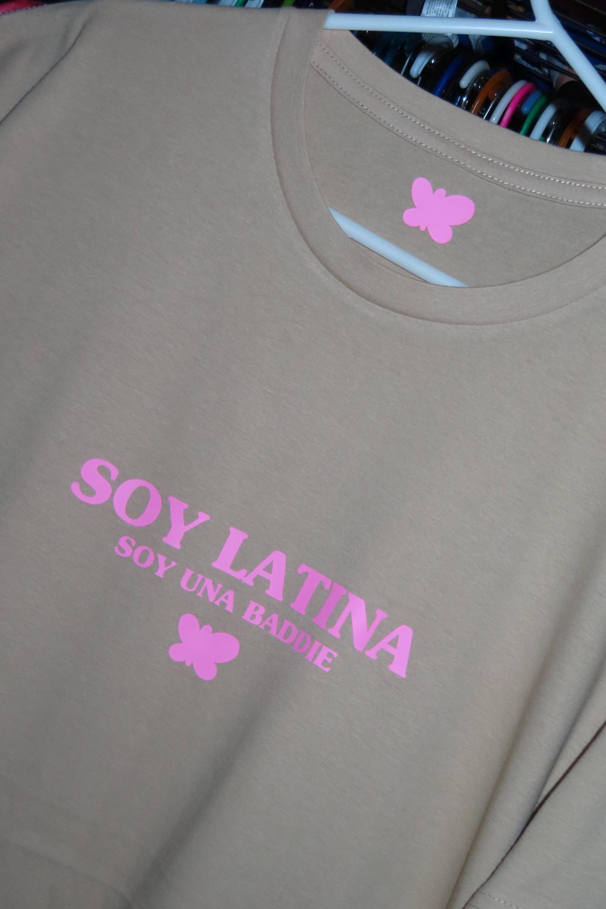 Soy Latina Baddie T-Shirt – Latina Empowerment Tee, Butterfly Design