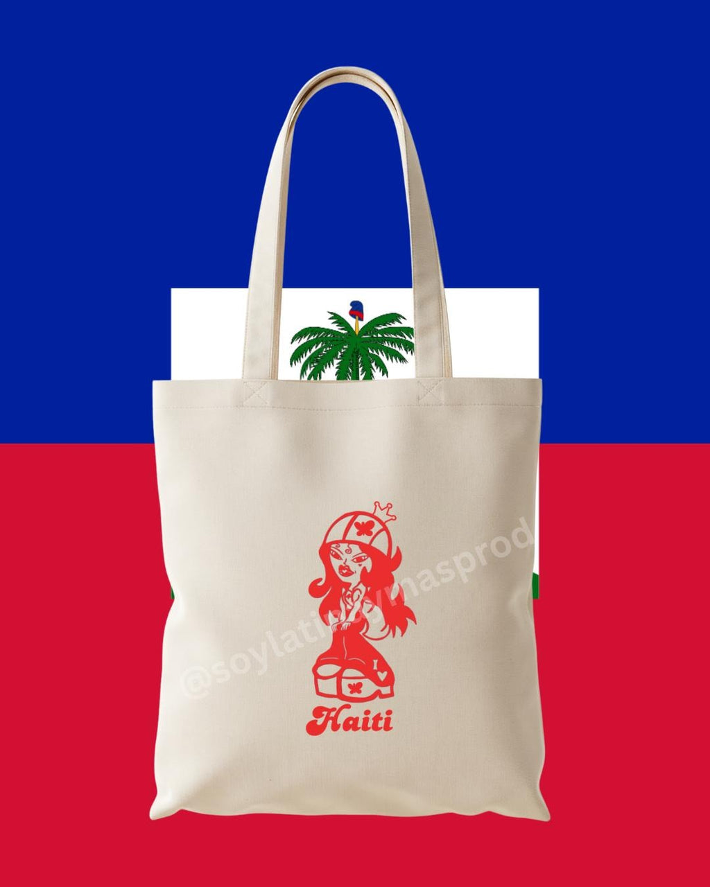 Latina Doll Tote Bag – Small / Large | (Caribbean)