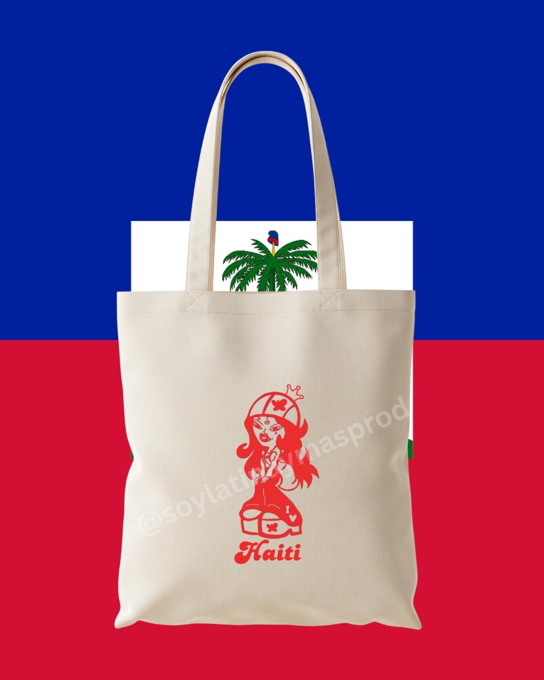 Latina Doll Tote Bag – Small / Large | (Caribbean)