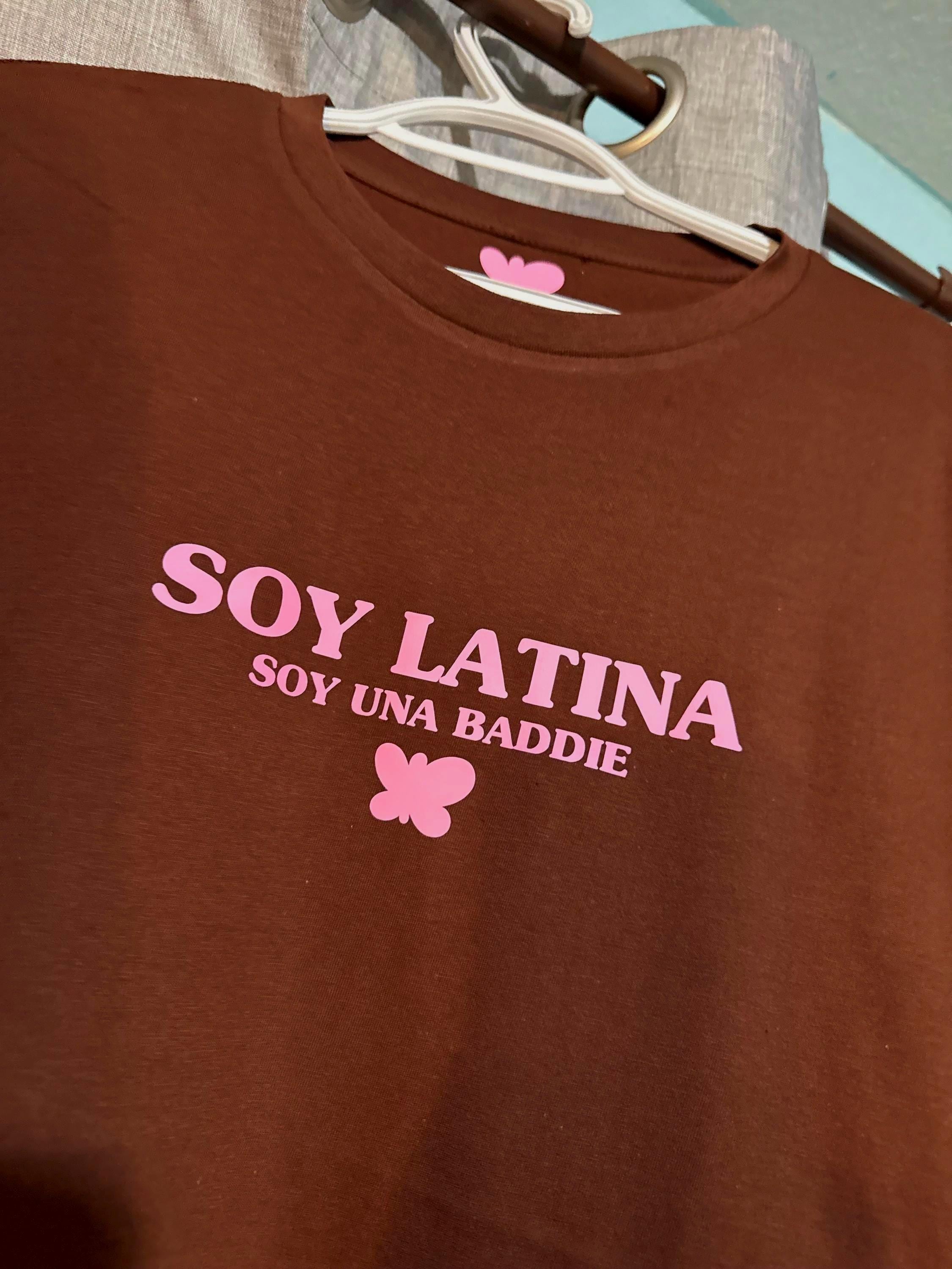 Soy Latina Baddie T-Shirt – Latina Empowerment Tee, Butterfly Design
